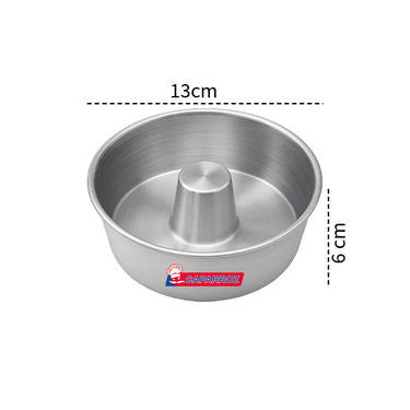 Mini Angel Food Cake Pan – Conical Tube Pan – 13x6cm – Aluminum by Caparroz